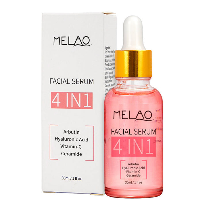 Melcao Face Care 4 in 1 Serum Hyaluronic Acid Vitamin C Hydrating Brightening Anti Wrinkles Aging 4 in 1 Face Serum for Skin Care